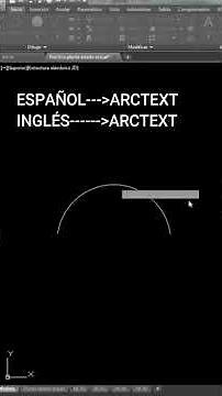 Dibujar un texto curvo (en arco) en AutoCAD así de fácil. #Shorts