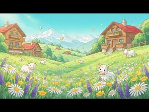 A Gentle Morning in the Swiss Alps | Cozy Chibi Countryside Anime Film