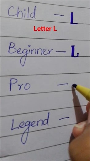 Letter L | cursive writing style #lettering #calligraphy #handwriting #cursive