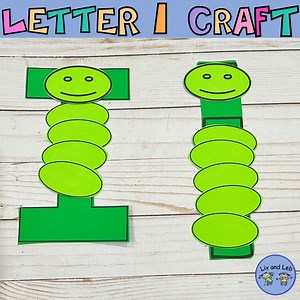 Letter I Inchworm Craft: Alphabet Phonics (PDF) - Etsy