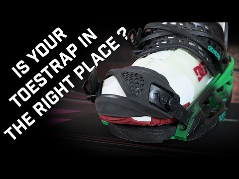 Where To Place Your Toestrap On Your Snowboard Boots