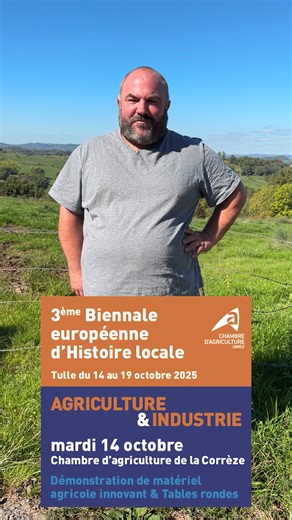 🎥 𝗔𝗴𝗿𝗶𝗰𝘂𝗹𝘁𝘂𝗿𝗲 : 𝗹’𝗲𝘅𝗲𝗺𝗽𝗹𝗲 𝗹𝗮𝗶𝘁𝗶𝗲𝗿, 𝗾𝘂𝗮𝗻𝗱 𝗹𝗲𝘀 𝗮𝗰𝘁𝗲𝘂𝗿𝘀 𝗱𝘂 𝘁𝗲𝗿𝗿𝗶𝘁𝗼𝗶𝗿𝗲 𝗰𝗼𝗻𝘀𝘁𝗿𝘂𝗶𝘀𝗲𝗻𝘁 𝗹𝗲 𝗽𝗿𝗼𝗱𝘂𝗶𝘁 🥛 📅 Rendez-vous mardi 14 octobre à 14h à la Chambre d'agriculture de la Corrèze à Tulle 👉 Dans le cadre de la journée « Agriculture et Industrie », organisée pour la 3ᵉ Biennale Européenne d'histoire locale Cette table ronde mettra en lumière les initiatives locales qui font vivre la filière laitière et l’économie rurale corrézie