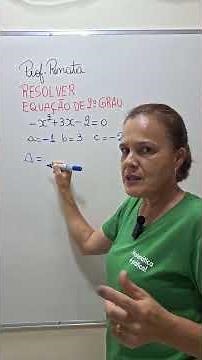 RESOLVER EQUAÇÃO DE 2 GRAU - PARTE 1 💚📘#matemática #matematica #matemáticabásica #matematicabasica
