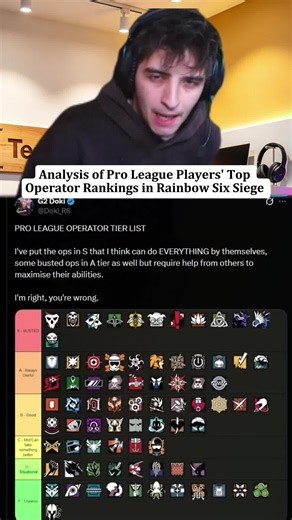 R6 Siege Pro League Tier List: Doki's Operator Rankings
