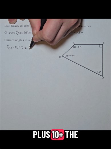 Solving Math Problems Upside Down: Day 20 Quadrilaterals January 20, 2026. #365daysofmath #mathematics #weareallaboutthemathematicals #writingupsidedown #quadrilaterals