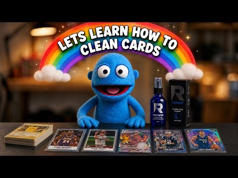 How to Clean Your Pokémon Cards (According to a Puppet) with Renew Card Cleaner!