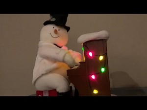 2005 hallmark animated piano playing snowman