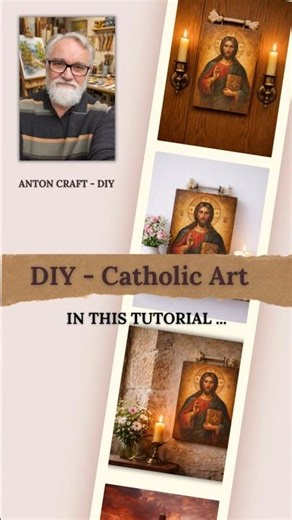 ✨ DIY Antique Orthodox Jesus Christ Icon | Vintage Sign Transformation Tutorial ✨