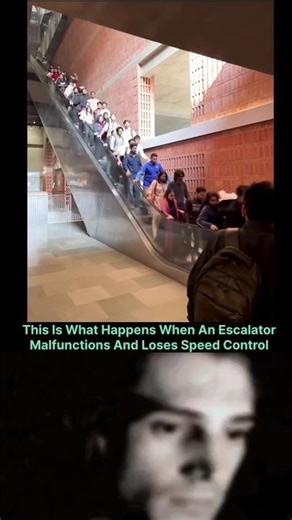 Escalator Malfunctions: The "Slide" Effect #shorts #ytshorts #viralvideos #shortsfeed