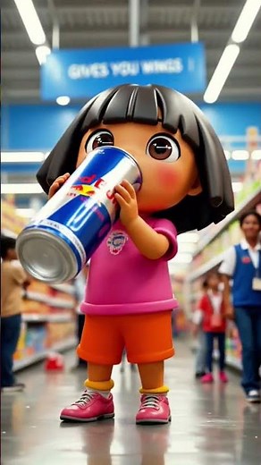 Dora the explorer giant at Walmart. #doratheexplorer #ai #disney #superhero