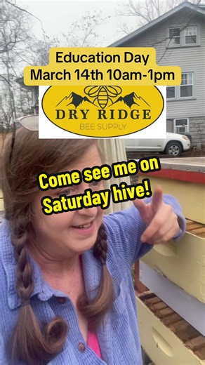 Come join me at Dry Ridge Bee Supply in Weaverville NC for Education Day from 10am-1pm #thebeelady #beekeepingedication #beekeeping #wncbeekeepers #ncbeekeeper