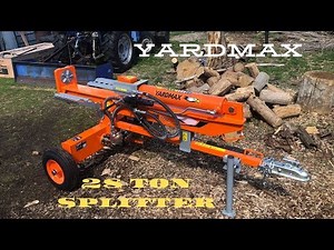 YARDMAX 28 TON LOG SPLITTER unboxing