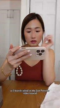 Sewing my honeymoon wardrobe Part 2 💍 #sewing #diy