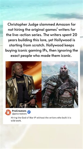 Hollywood ignored the writers who built gaming's iconic worlds. #Amazon