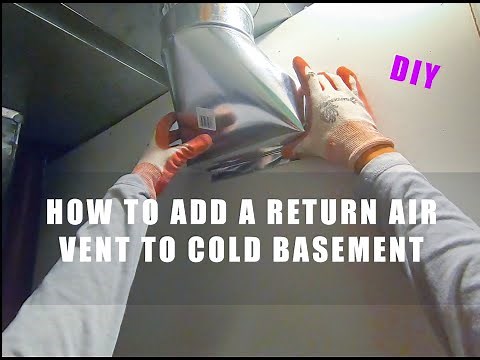 Make your basement warmer by adding a cold air return vent
