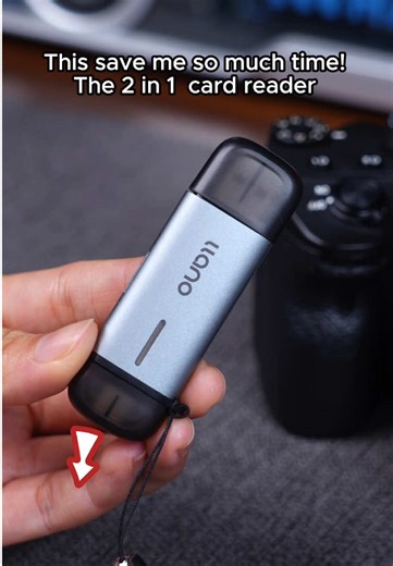 This save me so much time! The 2 in 1 card reader #sd #sdcard #sdcardreader #memorycard #cardreader #cameraman #videographer #contentcreatortiktok