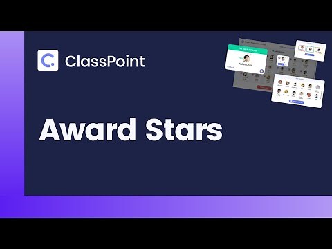 How to Award Stars in ClassPoint [ ClassPoint Tutorial ]