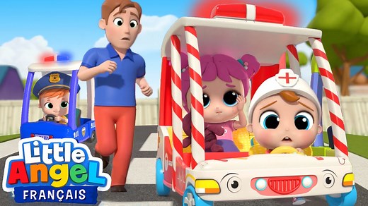 3.6M views · 51K reactions | Voici une compilation de comptine sur les bobos et prendre soin des gens autour de nous. Bébé Louis se promène dans le parc en ambulance et il doit ensuite soigner Papa qui a une journée plutôt difficile. Chantons et amusons-nous ensemble tout en apprenantse fait un bobo et on prend soigne même des animaux. | Little Angel - Français | Facebook