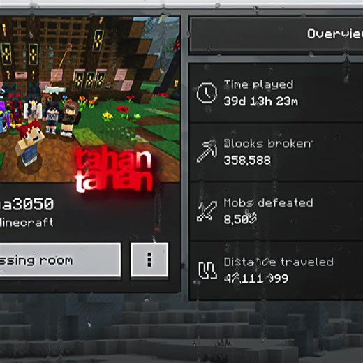 WKWKW update stat setelah sekian bulan #stats #minecraft
