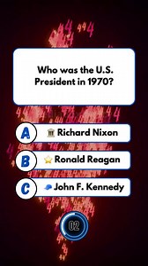 🇺🇸 Flashback USA: Who Was the U.S. President in 1970? 🕰️ #quiz #QuizTime #fun #noblequiz #fblifestyle | Pediabox Lagecy