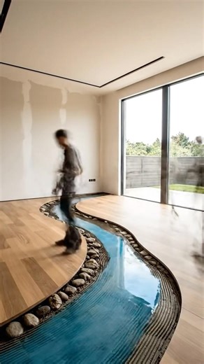 Luxury Epoxy River Floor Living Room Transformation | Satisfying Full Renovation Timelapse