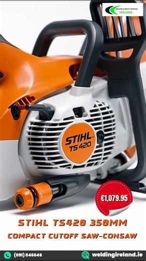 Ready to cut through concrete, masonry, metal, and asphalt with precision? Meet the Stihl TS420 350 mm Compact Cut-Off Saw -- built for professionals and serious DIYers alike! 💪 This powerful petrol-driven saw offers smooth performance, ergonomic handling, and dust control options, making tough cutting jobs feel easier and faster on the jobsite. ⚡ 🔧 Why it’s a must-have: ✔ Compact yet robust design for improved balance & maneuverability ✔ Anti-vibration system for comfortable cutting over long