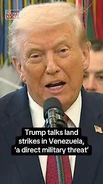 Trump on strikes in Venezuela