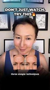 3 Techniques for a Smoother Forehead ✨#foreheadwrinkles #facemassage #facefitness #frownlines