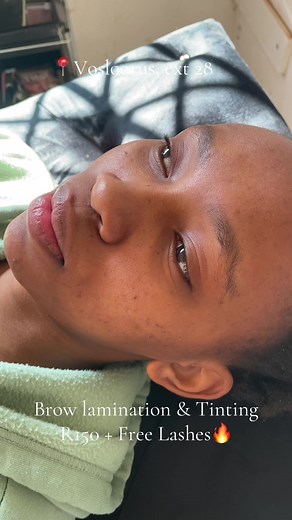Brow lamination & tinting special — R150 free lashes