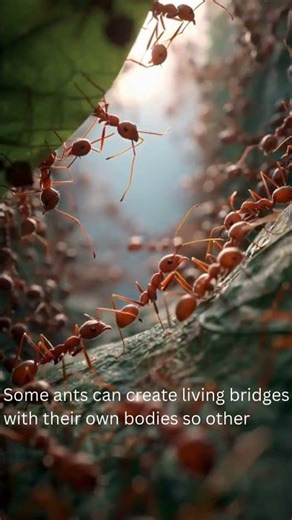 These Ants Turn Into a Bridge for Their Team#shorts#youtubeshorts#amazingfacts#naturefact#didyouknow