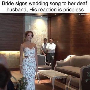 17K views · 205 reactions | Bride signs wedding song to her deaf...