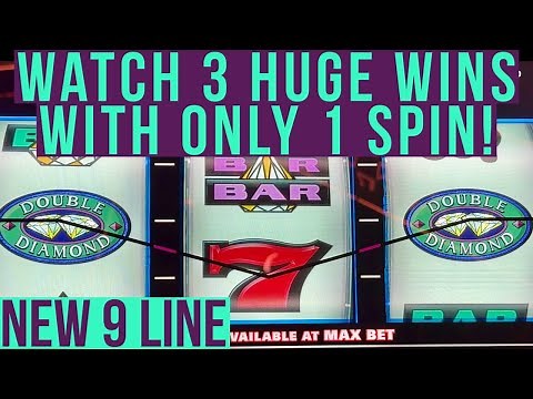 Brand New 9 Line Double Diamond Deluxe! Now My Favorite With Multiple Wins On 1 Spin! $100 Spins Too