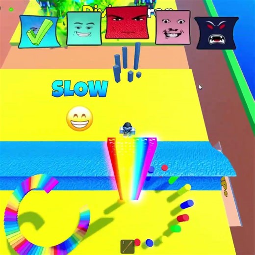 Tree VS Rainbow Parkour Who Wins? 🌊#roblox