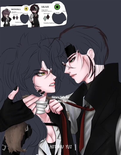 Speedpaint Showcase of Monoka and Akaii