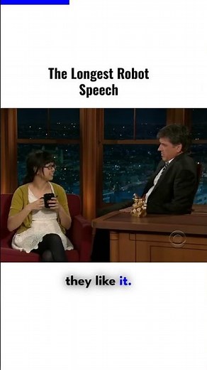 Charlyne Yi- the longest robot speech | #shorts #viral #CharlyneYi #CraigFerguson