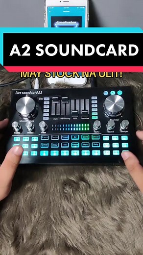 A2 SOUNDCARD MAY STOCK NA ULIT! #pinoysoundguy #soundcards #a2soundcard #condensermicrophone #livestreaming #v8soundcard