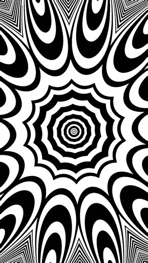 Sacred Mandala Motion | Meditative Black & White Patterns