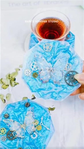 Immersive Epoxy Resin Process — Making a Beautiful Coaster