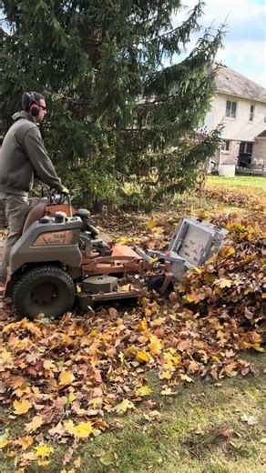 Leaf plowing