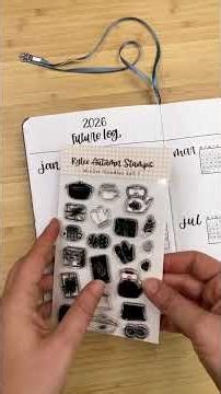 My 2026 bullet journal future log! 📚 #stamps #bujosetup #planwithme