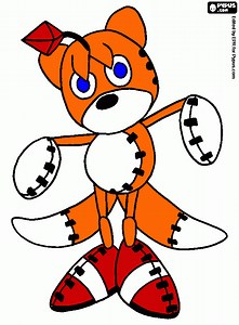 this is Tails D coloring page, printable this is Tails D