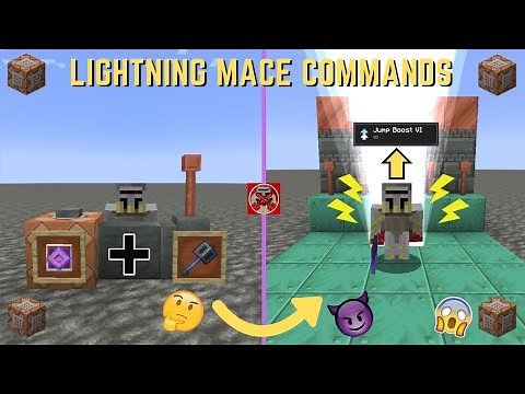 Command Block Tutorial #254: Lightning Mace Commands in Minecraft (1.21+)