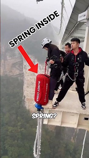 Why do bungee jumping cords have springs? 🤔