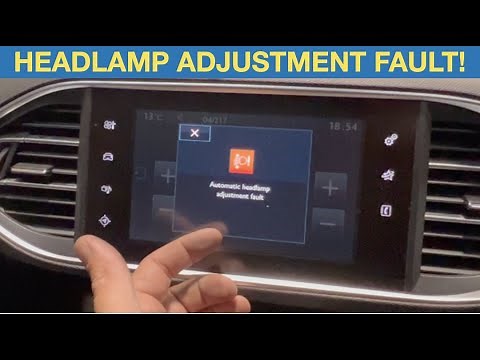 2015 Peugeot 308 Automatic headlamp adjustment fault fixed!