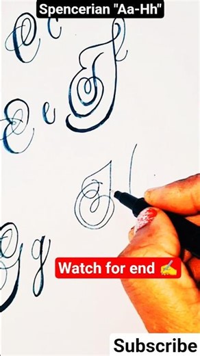 "Spencerian"calligraphy #handwriting #calligraphystyles #shorts #Spencerian #tutorial #youtube
