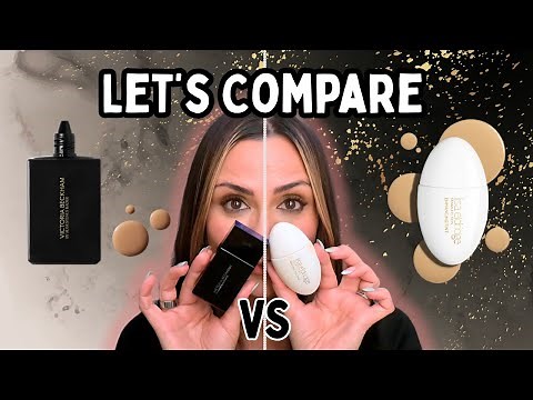 Victoria Beckham Foundation Drops v Lisa Eldridge Tint: Foundation Face-Off! Comparison + Wear Test!
