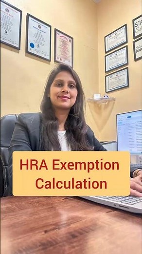 How to Calculate HRA Exemption Under Section 10(13A) 🏡 #hra #incometax #housetax #taxrelief #shorts