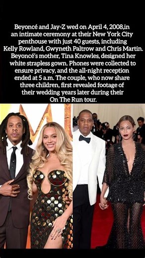 Inside Beyoncé & Jay-Z’s Top Secret Wedding! 💍✨#trendingnow