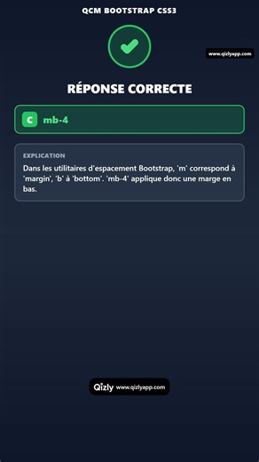 CSS Bootstrap : Quelle classe pour une marge en bas ? 🤯 | #Shorts