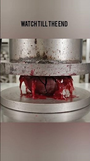 Hydraulic Press vs Beetroot 🥬💥 | Deep Red Juice Explosion!